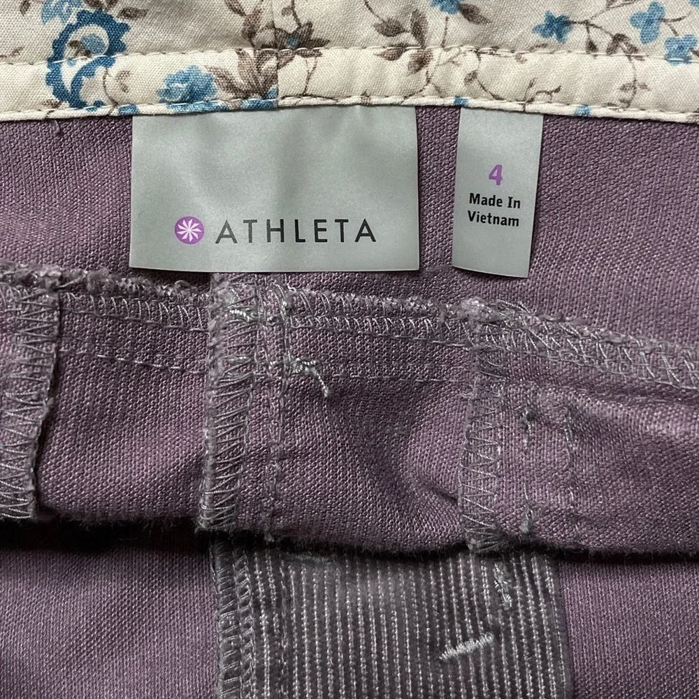 Athleta Vintage Ridge Purple Corduroy Size 4 Skirt - Picture 2 of 4